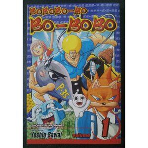 Bobobo‑Bo Bo‑Bobo Vol 1 by Yoshio Sawai – Viz Aug 2008 Manga PB VG+